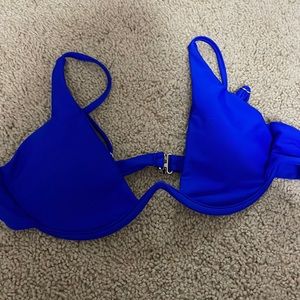blue shein swim top